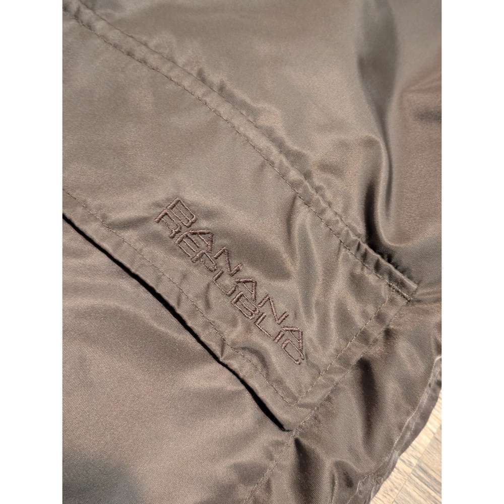 Banana Republic Mens XL Brown Nylon Field Jacket Corduroy Collar Barn Coat XL - Picture 2 of 5